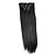 cheap Clip in Extensions-6pcs lot 24 inch 140g long synthetic hair piece straight clip in hair extensions with 16 clips