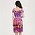 cheap Women&#039;s Dresses-Women&#039;s Beach/Print Inelastic Short Sleeve Knee-length Dress (Silk)