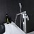 cheap Bathtub Faucets-Bathtub Faucet - Contemporary Chrome Floor Mounted Ceramic Valve / Single Handle One Hole