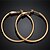 cheap Earrings-Women&#039;s Hoop Earrings Creoles Earrings Classic Stylish Oversized Simple Oversized Cool Gold Plated Earrings Jewelry Gold For Party Daily Holiday Club 1 Pair