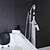 economico Rubinetti per vasca da bagno-Rubinetto vasca - Moderno Cromo Montaggio a terra Valvola in ceramica Bath Shower Mixer Taps / Una manopola Un foro