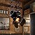 abordables Spots-vintage loft spot lumière industrielle pendentif lumière noire projecteurs magasin de vêtements plafonnier