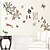 billige Vægklistermærker-wall stickers wall decals stil sommerfugle flyver rundt blomster pvc wall stickers