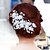 cheap Headpieces-Pearl / Crystal / Fabric Crown Tiaras / Flowers with 1 Piece / 1pc Wedding / Party / Evening Headpiece