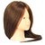 abordables Outils et accessoires-18 pouces mélangé salon de coiffure mannequin féminin Head Aucune couleur brune de maquillage