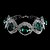 abordables Bracelets-Bracelet de charme Bracelet de perles Femme Rondes Cristal Cristal dames Elizabeth Locke Tous les jours Bracelet Bijoux Bleu Vert Forme de Cercle Forme Géométrique pour Soirée Mariage Décontract
