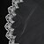abordables Voiles de Mariée-Une couche Bord en dentelle Voiles de Mariée Voiles cathédrale avec Broderie / Appliques 118,11 à (300cm) Dentelle / Tulle / Classique