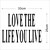 cheap Wall Stickers-Love The Life You Live Wall Decal Zooyoo8177 Decorative DIY Removable Vinyl Wall Sticker