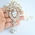 cheap Brooches-Bridal Simulated Diamond White Jewelry For Wedding Party Special Occasion Anniversary Birthday