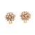 cheap Earrings-Sjeweler Female Fashion Gold-Plated Big Blue Zircon Round Earrings