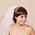 economico Veli sposa-3 strati Bordo smussato Veli da sposa Accessori per capelli con velo con Con pettinino a fiore Tulle / Classico