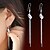 cheap Earrings-Women&#039;s Exaggerated Reverse Silver Drop Earrings Elegant Style