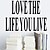 cheap Wall Stickers-Love The Life You Live Wall Decal Zooyoo8177 Decorative DIY Removable Vinyl Wall Sticker