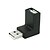 preiswerte USB-Kabel-USB-2.0-Stecker Typ A auf Buchse Typ A USB-90 ° abgewinkelte Koppler Adapteranschluss
