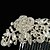 cheap Headpieces-Alloy Hair Combs 1 Wedding Special Occasion Headpiece