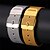 cheap Bracelets-Leather Bracelet Bracelet Ladies Vintage Party Work Casual 18K Gold Plated Bracelet Jewelry Gold / Silver For Special Occasion Birthday Gift Daily / Stainless Steel