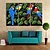 abordables Impressions-e-FOYER toile tendue art couleur perroquet peinture décoration ensemble de 3