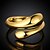 זול Fashion Ring-זהב פליז ציפוי זהב מותאם אישית מסיבה עבודה תכשיטים חמוד