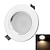 お買い得  LED埋め込み型ライト-450-550 lm ＬＥＤダウンライト 5 LEDの ハイパワーＬＥＤ 装飾用 温白色 ナチュラルホワイト AC85-265V