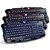 baratos Teclados-M200 USB com fio Teclado de Gaming teclado Multimedia Luminoso backlight multi cor 114 pcs Chaves