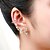 cheap Earrings-Women&#039;s Cubic Zirconia Clip on Earring Butterfly Animal Cubic Zirconia Imitation Diamond Earrings Jewelry Screen Color For