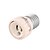 abordables Bases de lámparas y conectores-YouOKLight® 6PCS E27 to GU10 Light Lamp Bulb Adapter Converter - Silver + White
