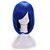 cheap Costume Wigs-Cosplay Costume Wig Synthetic Wig Cosplay Wig Straight Straight Asymmetrical Wig Short Blue Synthetic Hair Women&#039;s Natural Hairline Blue