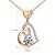 cheap Necklaces-Women&#039;s Crystal Pendant Necklace Round Cut Heart Love Ladies Vintage Party Work 18K Gold Plated Imitation Diamond Alloy Necklace Jewelry 1pc For Party