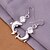 cheap Earrings-Women&#039;s Cubic Zirconia Drop Earrings Hoop Earrings Zircon Rhinestone Silver Plated Earrings Dolphin Animal Luxury Jewelry White For Party Daily Casual