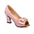 cheap Women&#039;s Heels-Women&#039;s Spring / Summer Chunky Heel Dress Party &amp; Evening Leatherette Golden / Pink / Silver / 2-3