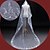 cheap Wedding Veils-One-tier Lace Applique Edge Wedding Veil Cathedral Veils with Sequin / Embroidery Lace / Tulle / Classic