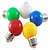 cheap Light Bulbs-5pcs Coloured E27 1W Energy Saving 6 LED Light Bulbs Globe Lamp DIY  White Green Yellow Blue Red color Bright AC220-240V