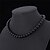 abordables Collier-Collier Choker / Ras de Cou Collier Femme Perle Perle Noir Blanc Rétro Vintage Soirée Travail Simple Mignon Ajustable Blanc Noir Colliers Tendance Bijoux pour Quotidien