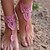 ieftine Bijuterii de Corp-Brățară Gleznă picioare bijuterii femei Pentru femei Bijuterii de corp Pentru Cadouri de Crăciun Nuntă Material Textil Floare Roz Alb Negru