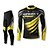 cheap Men&#039;s Clothing Sets-SPAKCT Men&#039;s Cycling Jersey with Tights Long Sleeve Winter Bike Clothing Suit with 3 Rear Pockets Mountain Bike MTB Road Bike Cycling Breathable Quick Dry Wearable Back Pocket Black Yellow Pink