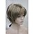 cheap Synthetic Trendy Wigs-new light brown with blonde highlight three short straight women s synthetic wig