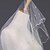 preiswerte Hochzeitsschleier-Hochzeitsschleier Einschichtig Ellbogenlange Schleier Rand mit Perlen 59,06 in (150cm) Tüll Weiß / Eifenbein