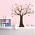abordables Pegatinas de pared-hermoso árbol colorido de la decoración del hogar etiqueta de la pared zooyoo5084 etiqueta de la pared del pvc extraíble decorativa