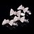 cheap Headpieces-New Bow Net Barrette With Rhinestone Wedding/Party Headpiece(Set of 4)