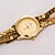 cheap Bracelet Watches-Women&#039;s Bracelet Watch Gold Watch Quartz Leather Black / White / Blue Hot Sale Analog Ladies Sparkle Fashion - Blue Pink Golden One Year Battery Life / SSUO 377