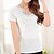 cheap Women&#039;s Tops-AIIMAII™ Women&#039;s Casual/Work Embroidery Solid colors Micro-elastic Short Sleeve Regular T-shirt (Nylon)