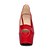 halpa Naisten korkokengät-Naiset Kengät Tekoturkis Kevät Kesä Syksy Stilettikorko Käyttötarkoitus Puku Valkoinen Musta Punainen Manteli
