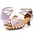 cheap Latin Shoes-Latin Shoes Sandal Low Heel Leatherette Buckle Pink / Light Blue / Indoor