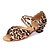cheap Latin Shoes-Women&#039;s/Kids&#039; Dance Shoes Latin Satin Low Heel Leopard