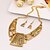 cheap Necklaces-Women&#039;s Geometrical Jewelry Set Statement Necklace Gold Plated Fashion egyptian Gold Silver Necklace Jewelry For Party Special Occasion Birthday Gift