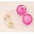 preiswerte Ohrringe-Weiß Kugel Diamantimitate Ohrringe Süßigkeit damas Personalisiert Europäisch Schmuck Blau / Rosa / Leicht Grün Für