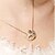 olcso Divat nyaklánc-Női Nyaklánc medálok Luxus Hamis gyémánt Ötvözet Arany Nyakláncok Ékszerek Kompatibilitás