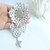 cheap Brooches-Bridal Accessories Silver-tone Clear Rhinestone Crystal Bridal Brooch Dangling Flower Wedding Brooch Bridal Bouquet