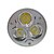 baratos Lâmpadas-180lm GU5.3(MR16) Lâmpadas de Foco de LED MR16 3 Contas LED LED de Alta Potência Branco Quente / Branco Frio 12V / 85-265V