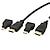 baratos Cabos HDMI-1.5M HDMI Male to Male + HDMI Female to Micro HDMI Male + HDMI Female to MINI HDMI Male Adapter Kit Cable